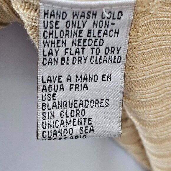 Vintage Evan-Picone Neutral Tank Top Beige Tan Knit 90s-Y2k Womens‎ M - Picture 5 of 8